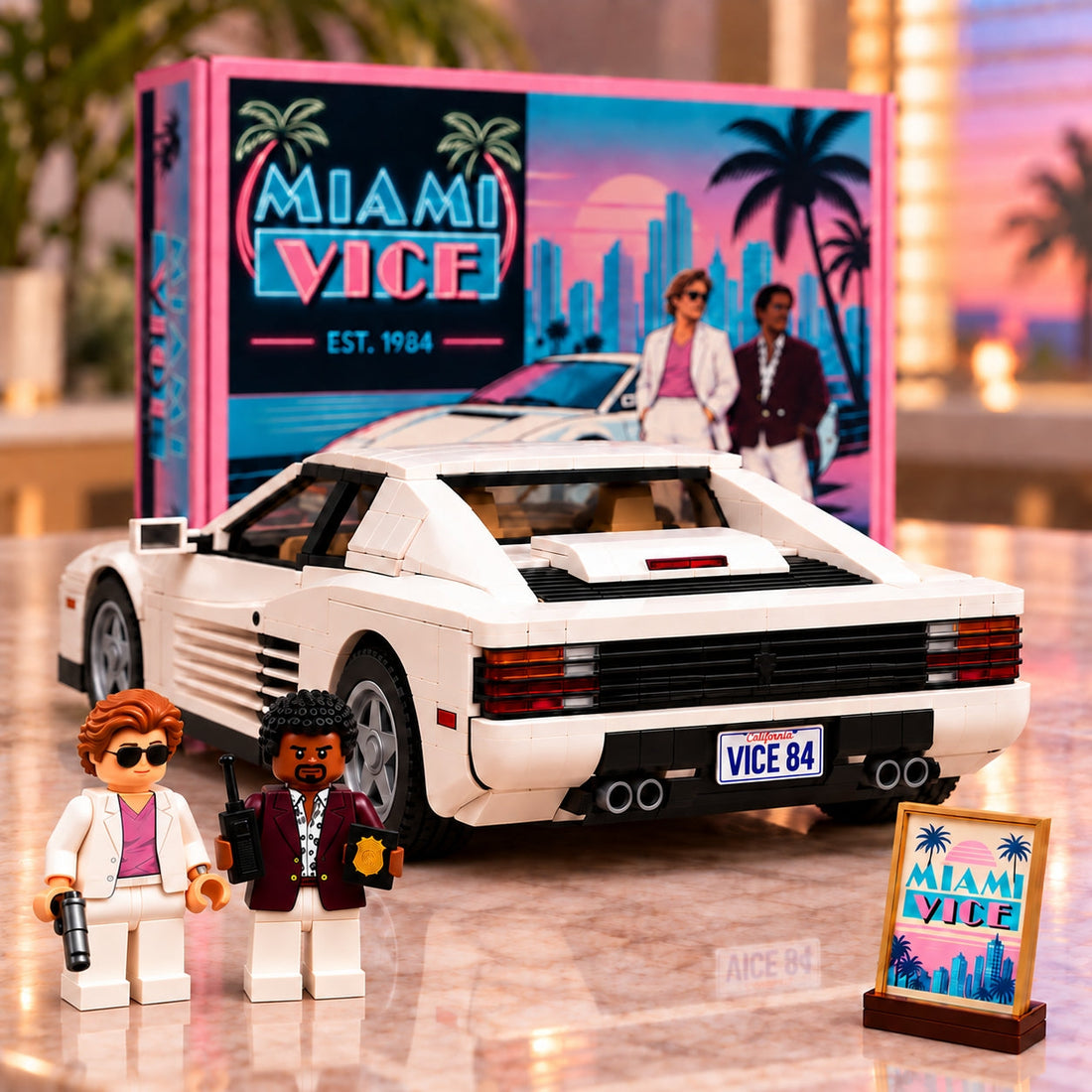 Miami Vice – Inspired 80s Miami Collector Building Set