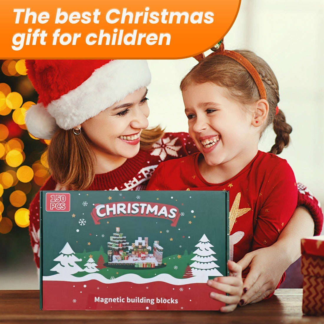 Christmas Magnetic Cube Building Set - Build Your Own Holiday Village